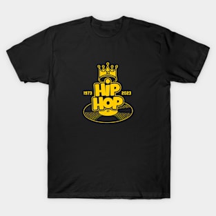 FIFTY YEARS OF HIP HOP (yellow) T-Shirt